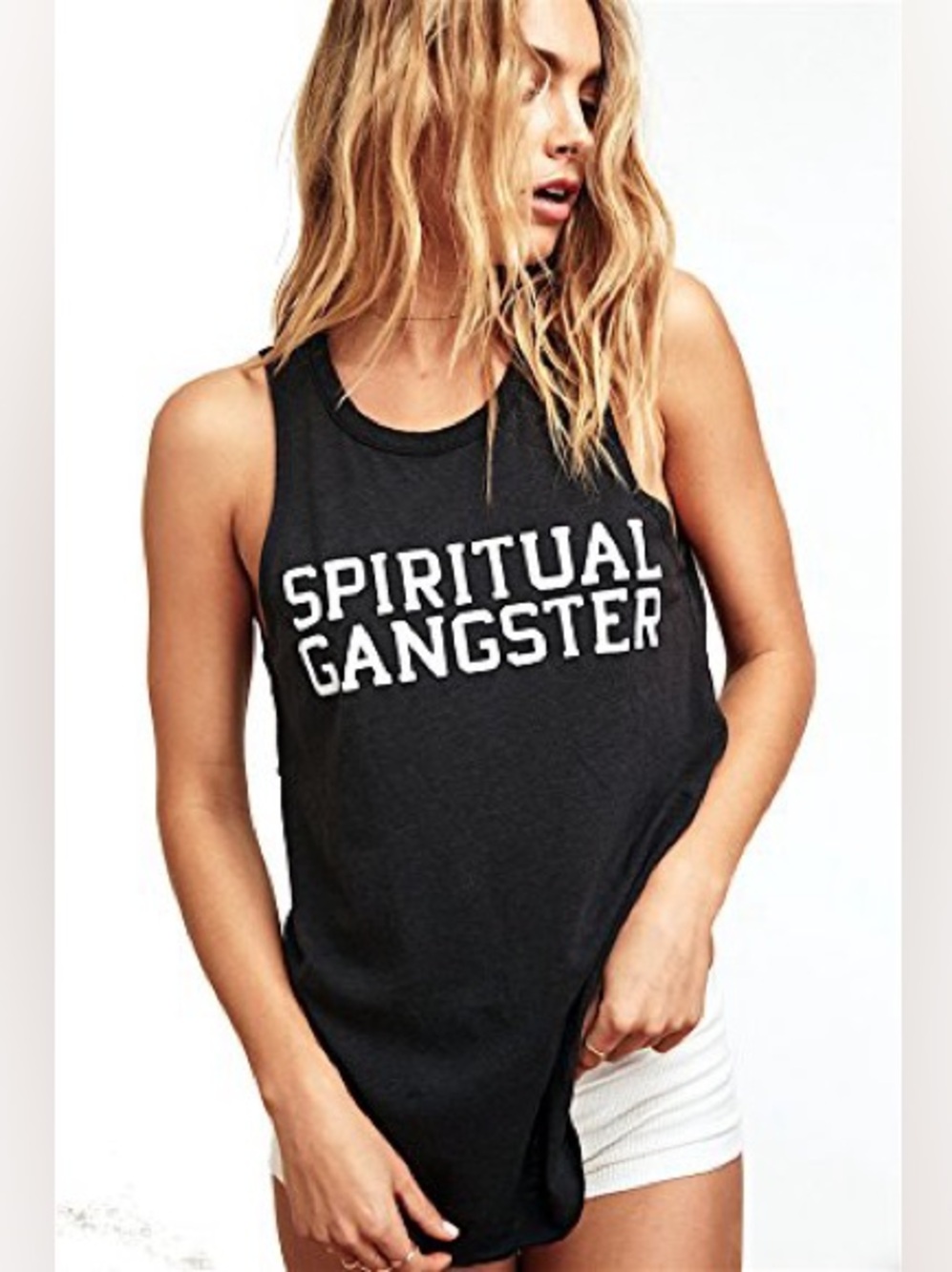 Spiritual Gangster Grey Tank, size S